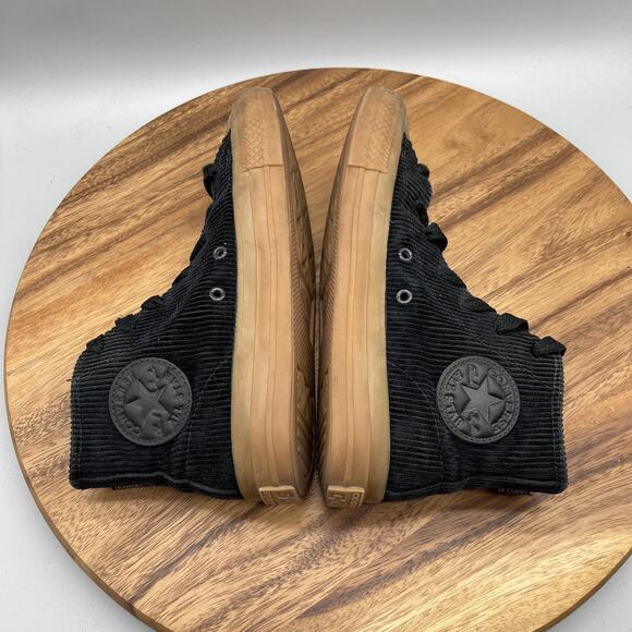 Converse Chuck Taylor All Star Pro Shoes Womens Size 7 Black Gum Corduroy Casual - Picture 6 of 8